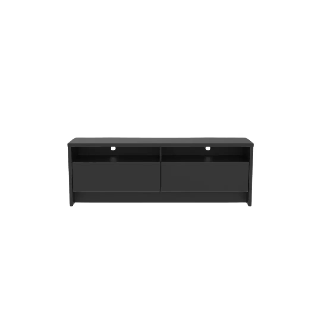 Provincia Aspen TV Stand 1.35m Preto Fosco (Black Matte)
