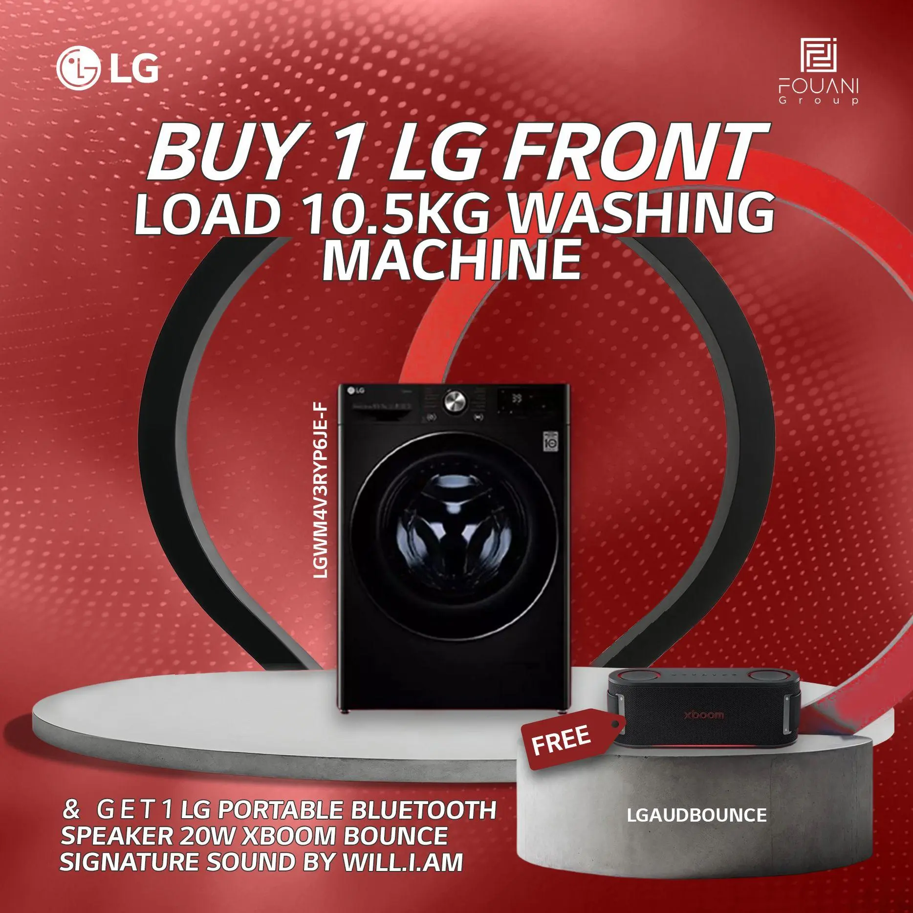 LG Front Load 10.5KG (F4V3RYP6JE) Washing Machine LG Front Load 10.5KG (F4V3RYP6JE) Washing Machine