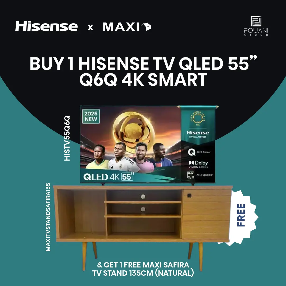 Hisense TV QLED 55 Inch Q6Q 4K Smart