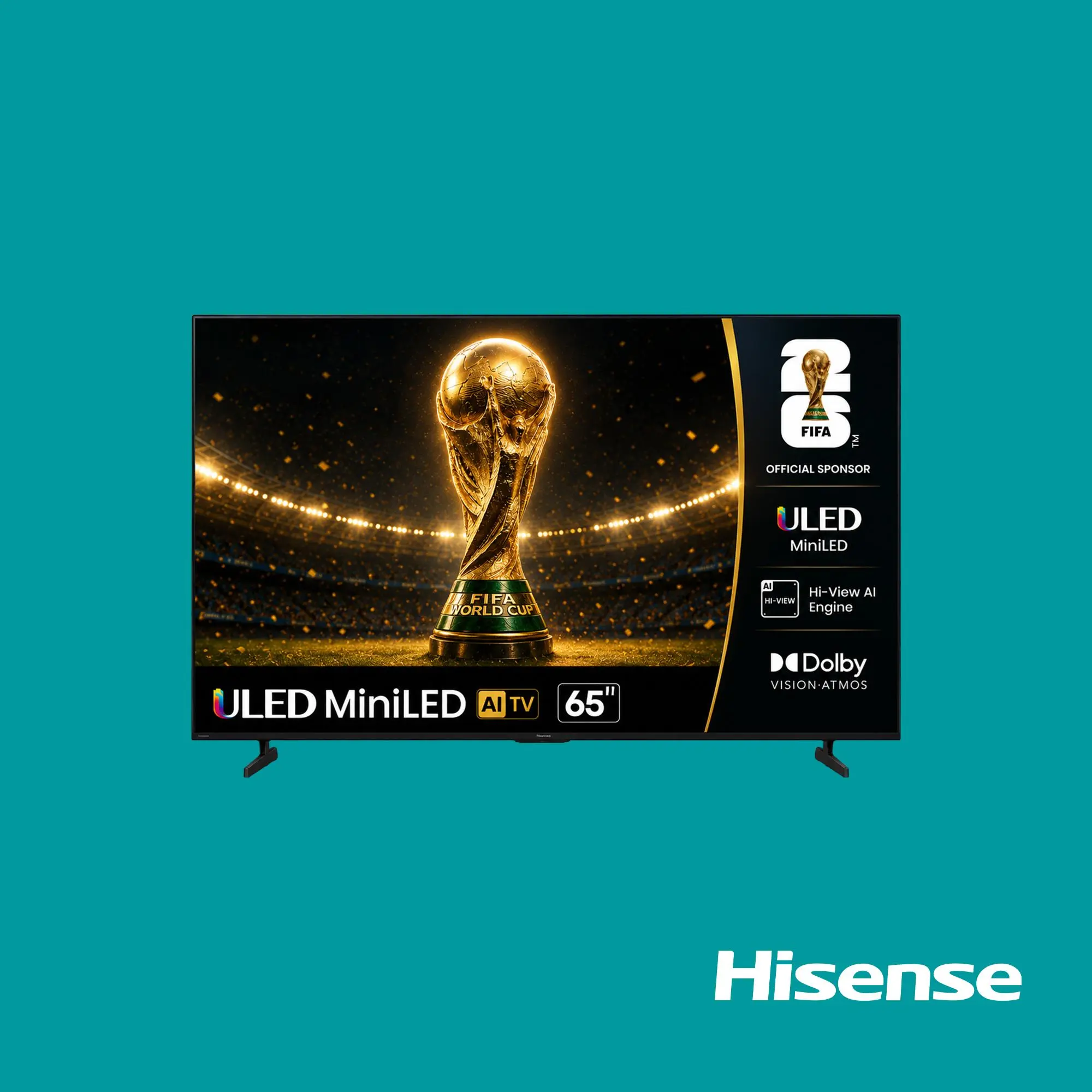 Hisense TV ULED 65 Inch U6Q 4K Smart Mini LED Hisense TV ULED 65 Inch U6Q 4K Smart Mini LED