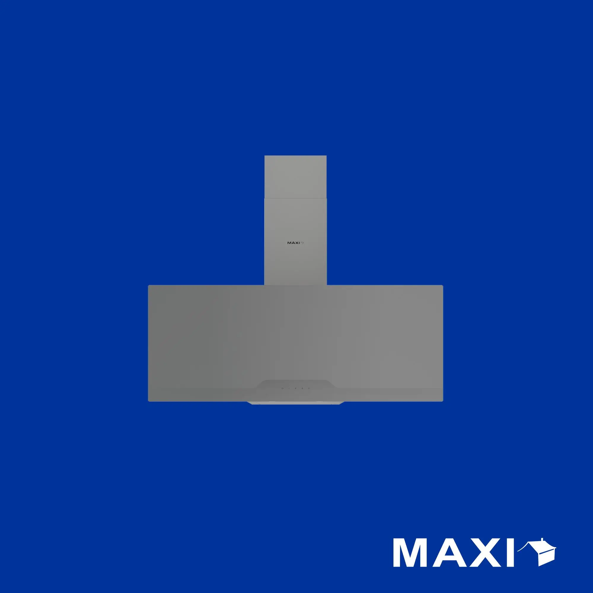 Maxi Hood 90cm Angled Curved (0029GR) Grey Glass Maxi Hood 90cm Angled Curved (0029GR) Grey Glass