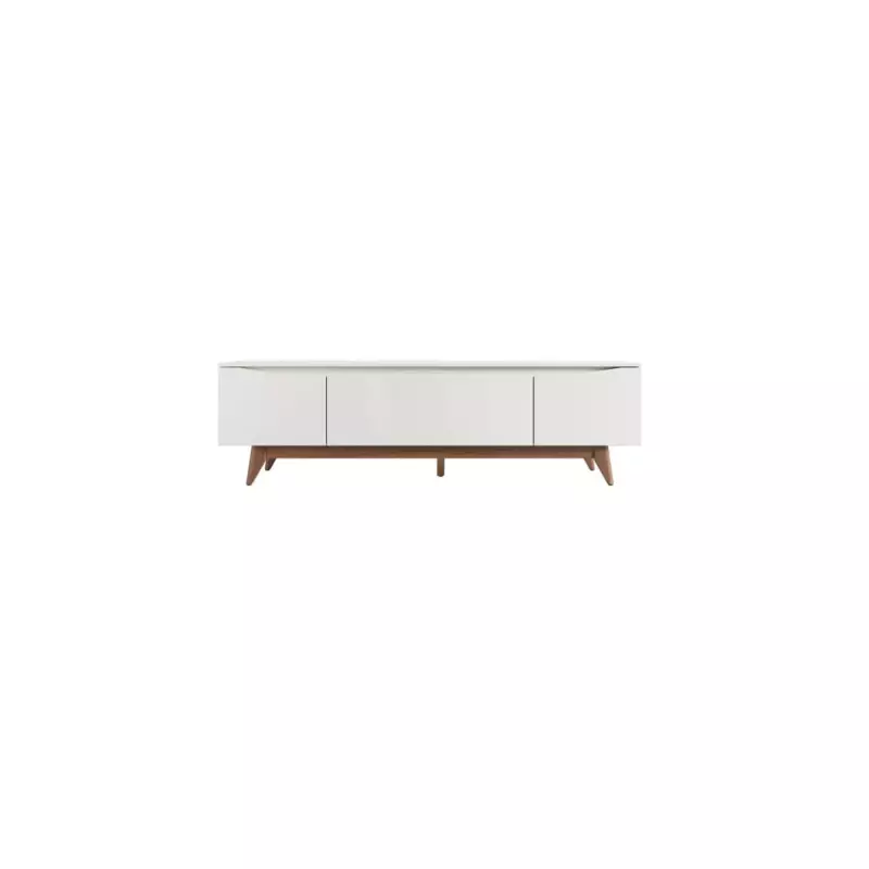 Provincia Flynt TV Stand 1.84m (Off White Matte/Natural)