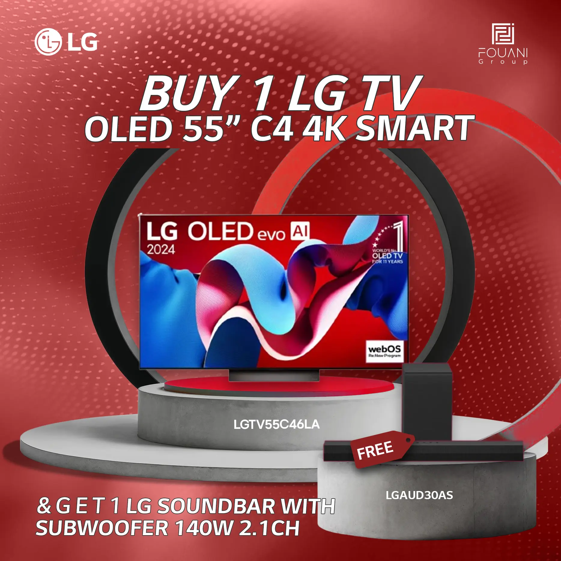LG TV OLED 55 Inch C4 4K Smart TV AI Magic remote Dolby Vision webOS24 2024 LG TV OLED 55 Inch C4 4K Smart TV AI Magic remote Dolby Vision webOS24 2024