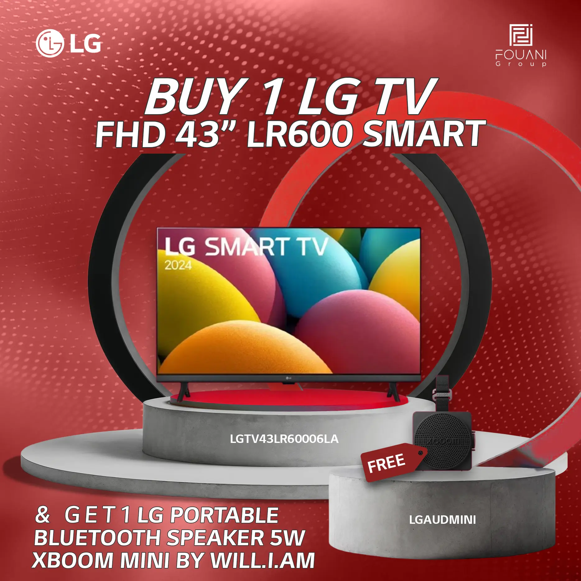 LG TV FHD 43 Inch LR600 Smart