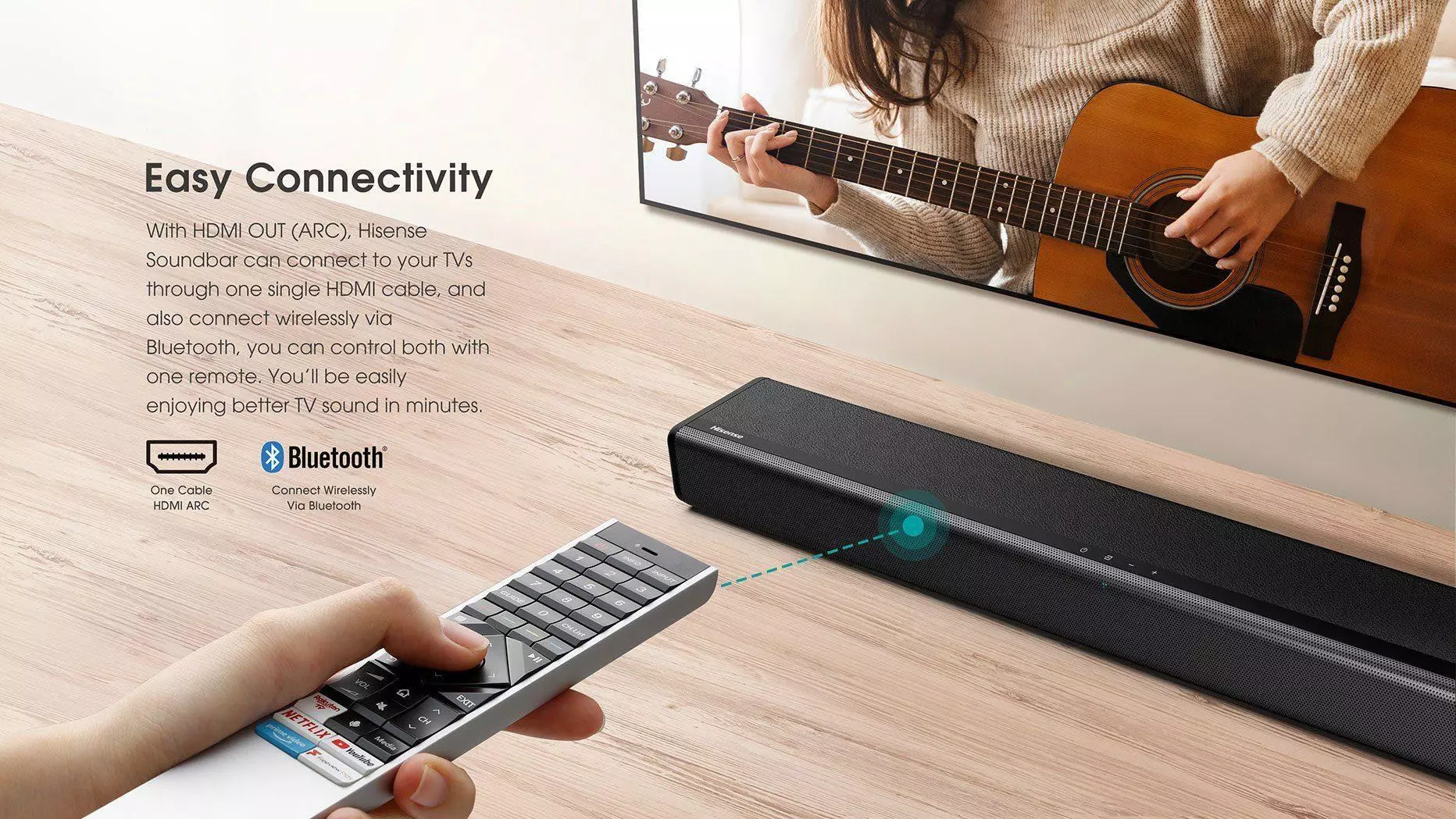 Hisense Soundbar 80W 2.1CH (HS214) Hisense Soundbar 80W 2.1CH (HS214)