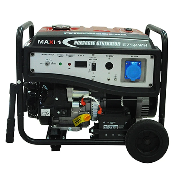 Maxi Generator 9.3kVa | 7.5kW | with Key & Wheels (E75KWH) Maxi Generator 9.3kVa | 7.5kW | with Key & Wheels (E75KWH)