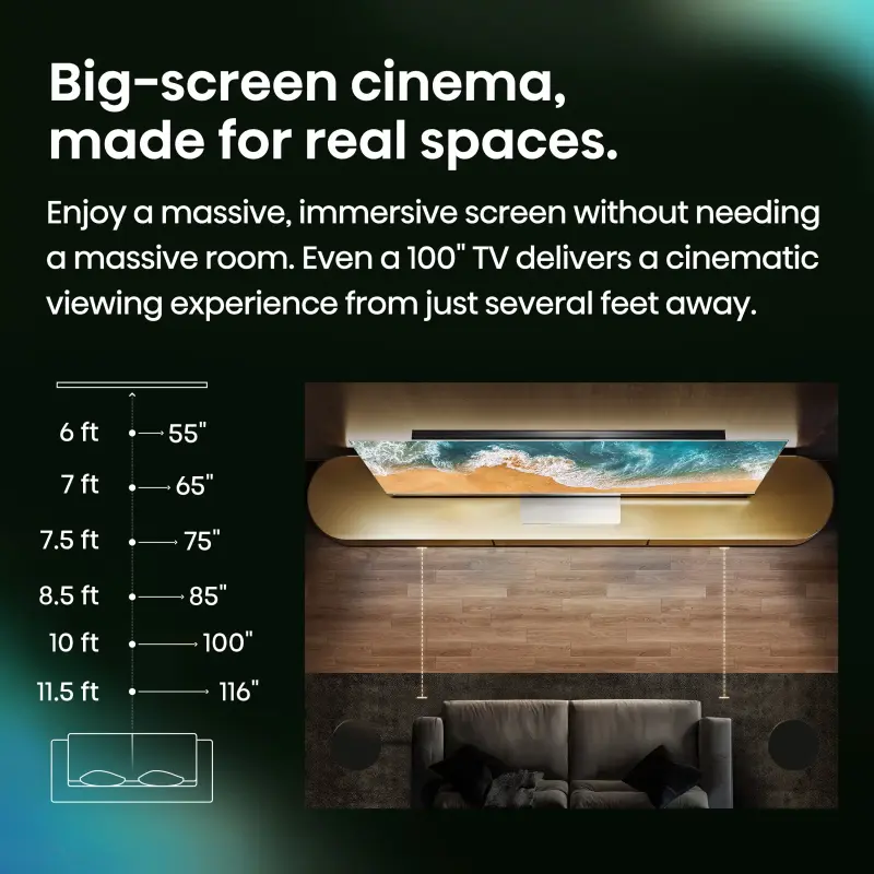 Hisense TV ULED 85 Inch U7S 4K Smart Mini-LED 144Hz TV VIDAA U9