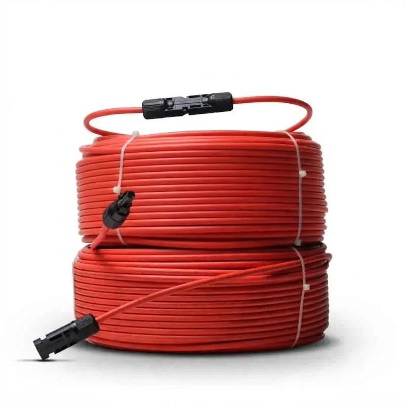 6mm² Solar PV DC Cable Red– Pure Tinned Copper, TÜV Certified, UV Resistant – 500M Roll