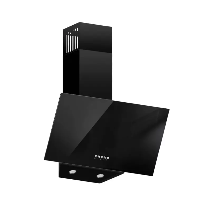 Maxi Hood 60cm Angled Curved (D001BL) Black Glass