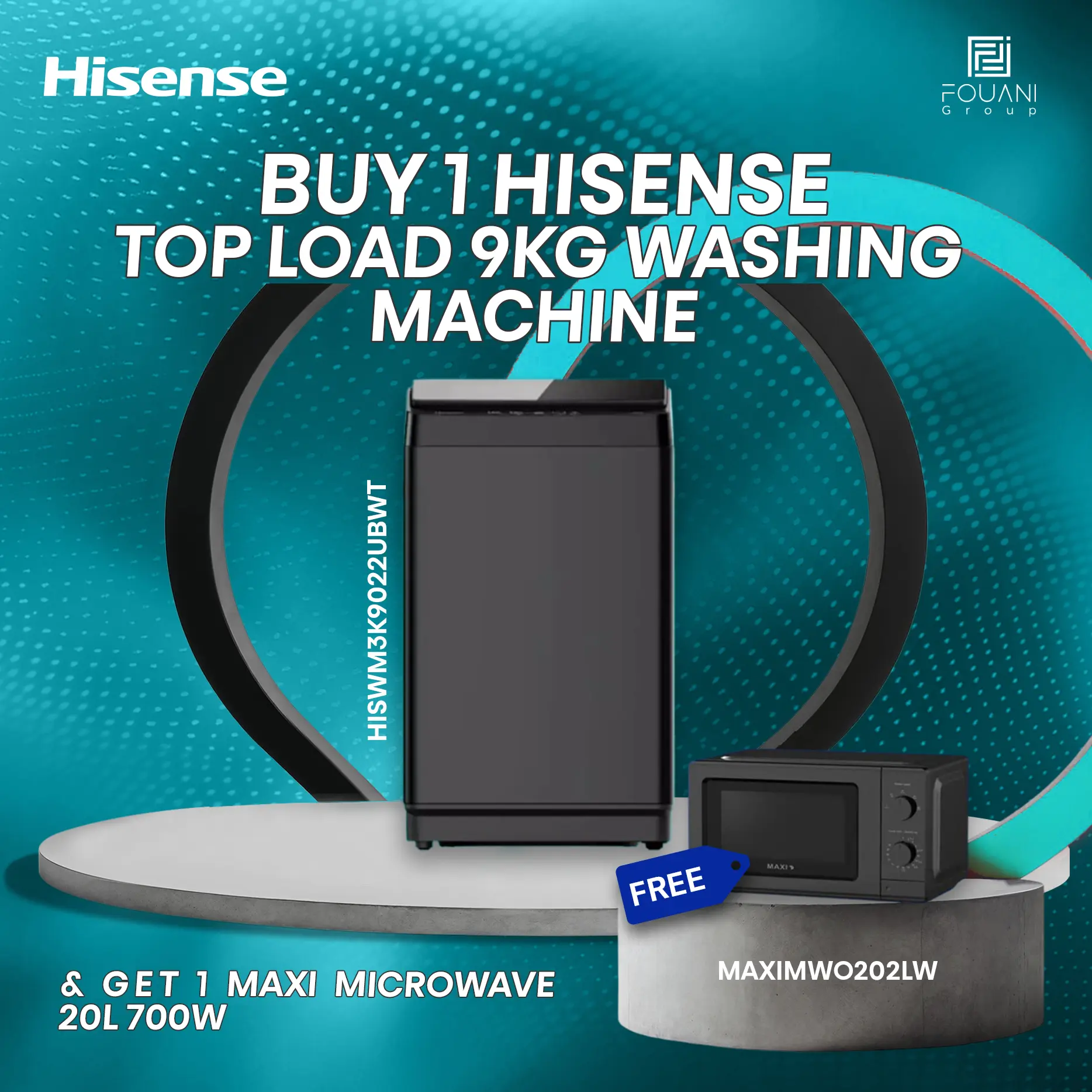 Hisense Top Load 9KG (WT3K9022UB) Washing Machine Hisense Top Load 9KG (WT3K9022UB) Washing Machine