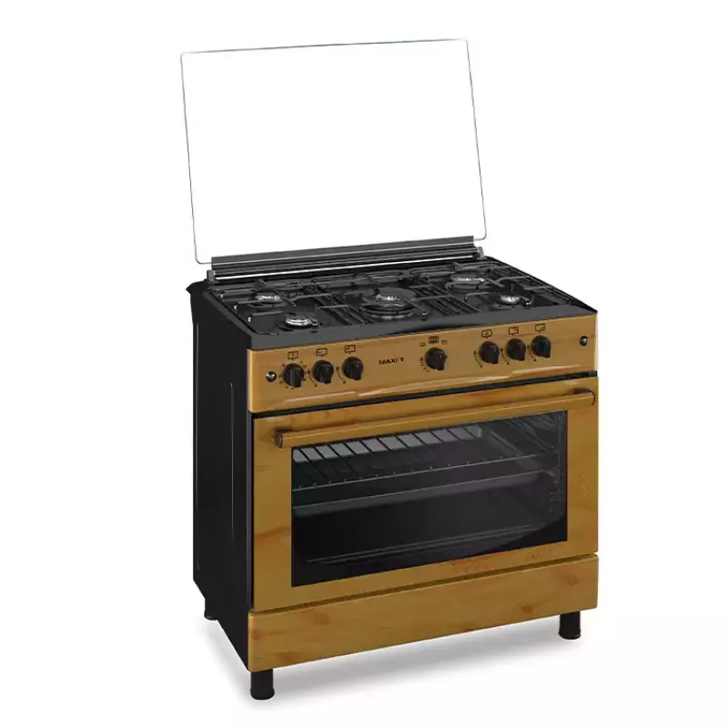 Maxi Gas Cooker 60x90 CM (5) Burners Wood