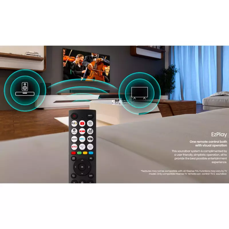 Hisense Soundbar with Subwoofer 280W 3.1CH (AX3100G)