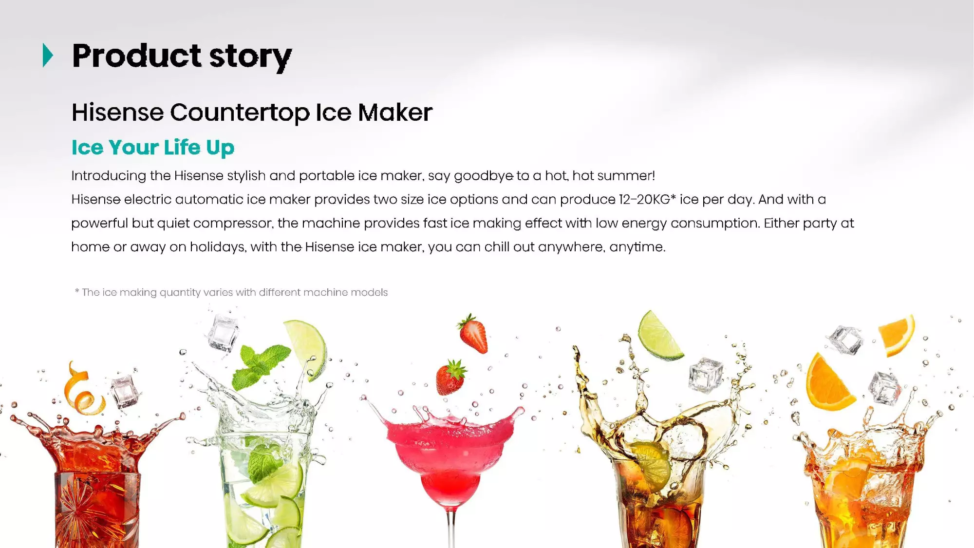 Hisense Ice Maker 20KG/24h 2600mL water tank (ICM2011)