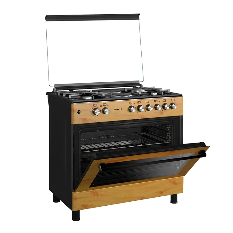 Maxi Gas Cooker 60x90 CM (4+2) Burners Wood (TR)