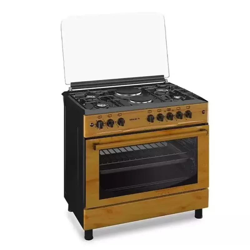 Maxi Gas Cooker 60x90 CM (4+2) Burners Wood
