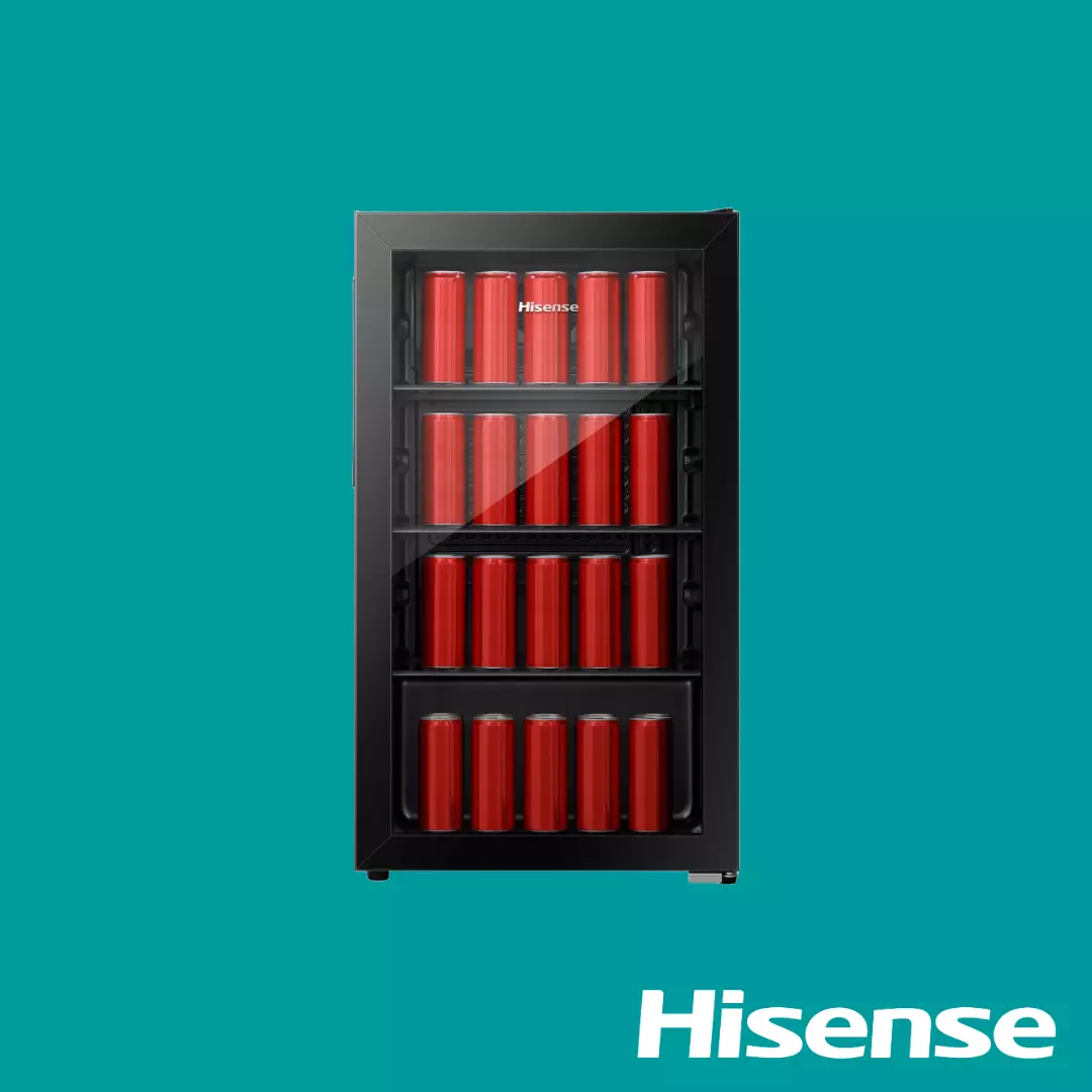 Hisense Glass Door Beverage Cooler 91L (94JC)
