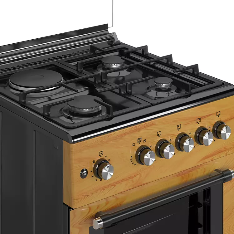 Maxi Gas Cooker 60x60 CM (3+1) Burners IGL Wood (TR)