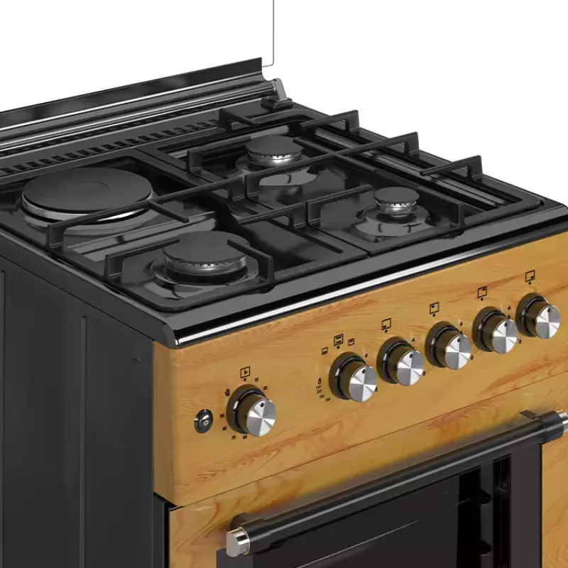 Maxi Gas Cooker 60x60 CM (3+1) Burners IGL Wood (TR)