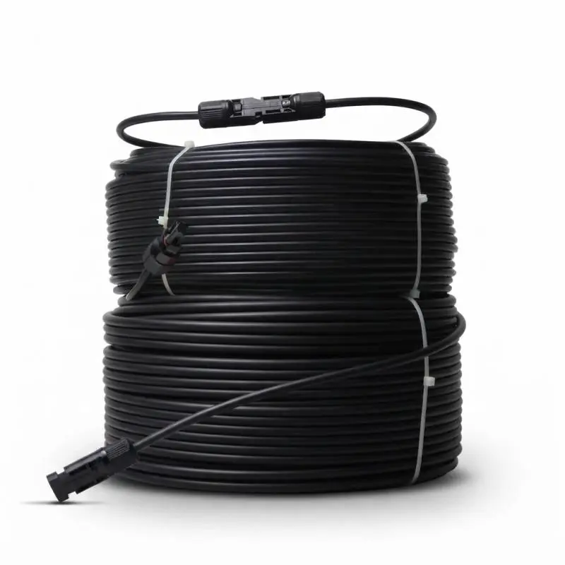6mm² Solar PV DC Cable Black – Pure Tinned Copper, TÜV Certified, UV Resistant – 500M Roll