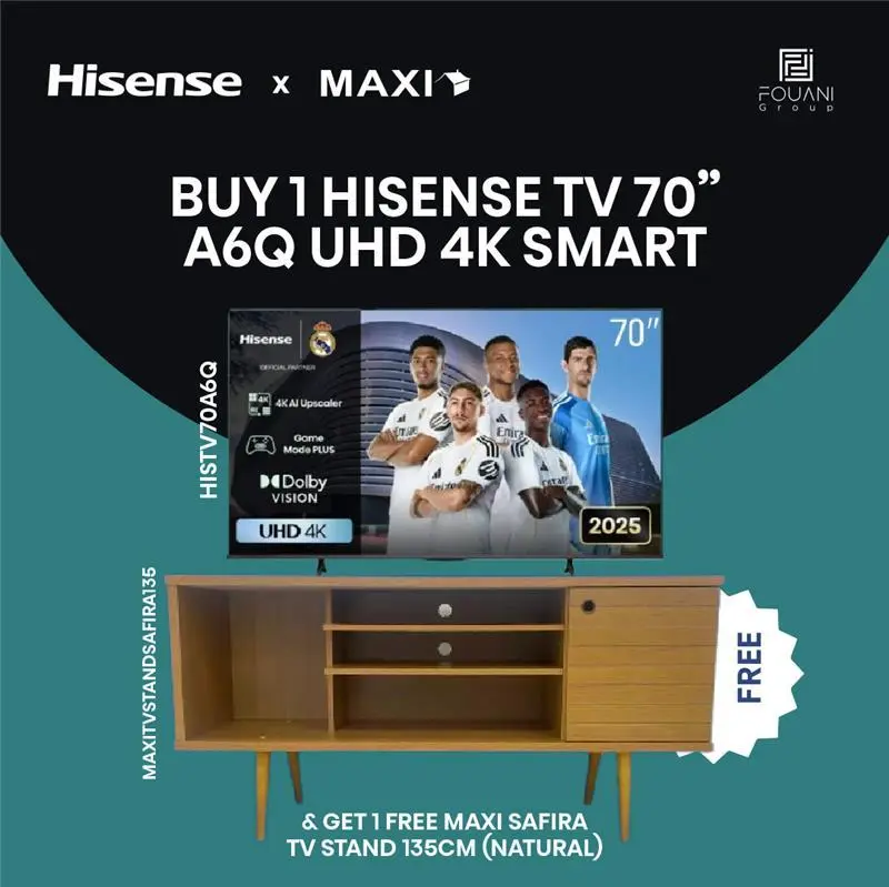 Hisense TV 70 Inch A6Q UHD 4K Smart