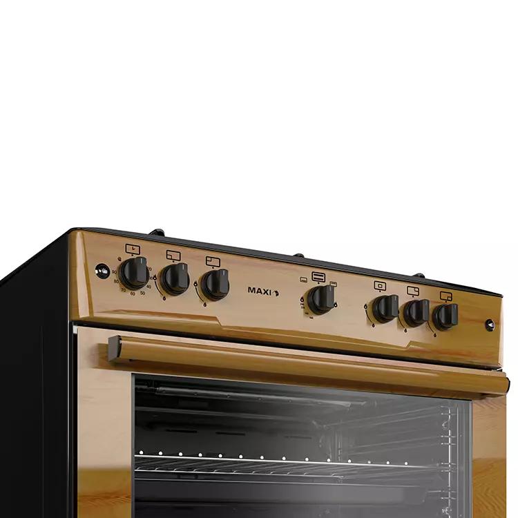 Maxi Gas Cooker 60x90 CM (5) Burners Wood
