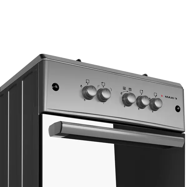 Maxi Gas Cooker 60x60 CM (3+1) Burners Inox Maxi Gas Cooker 60x60 CM (3+1) Burners Inox