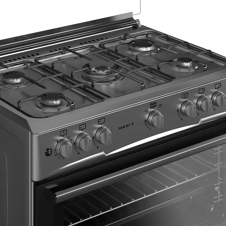 Maxi Gas Cooker 60x90 CM (5) Burners Inox