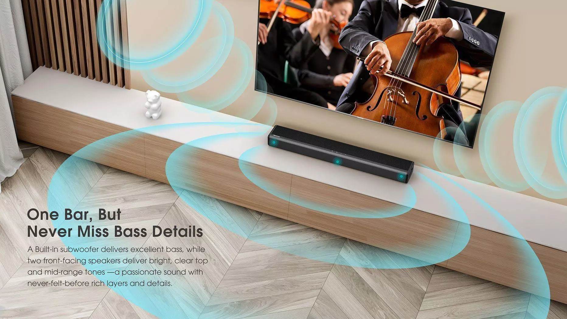 Hisense Soundbar 80W 2.1CH (HS214)
