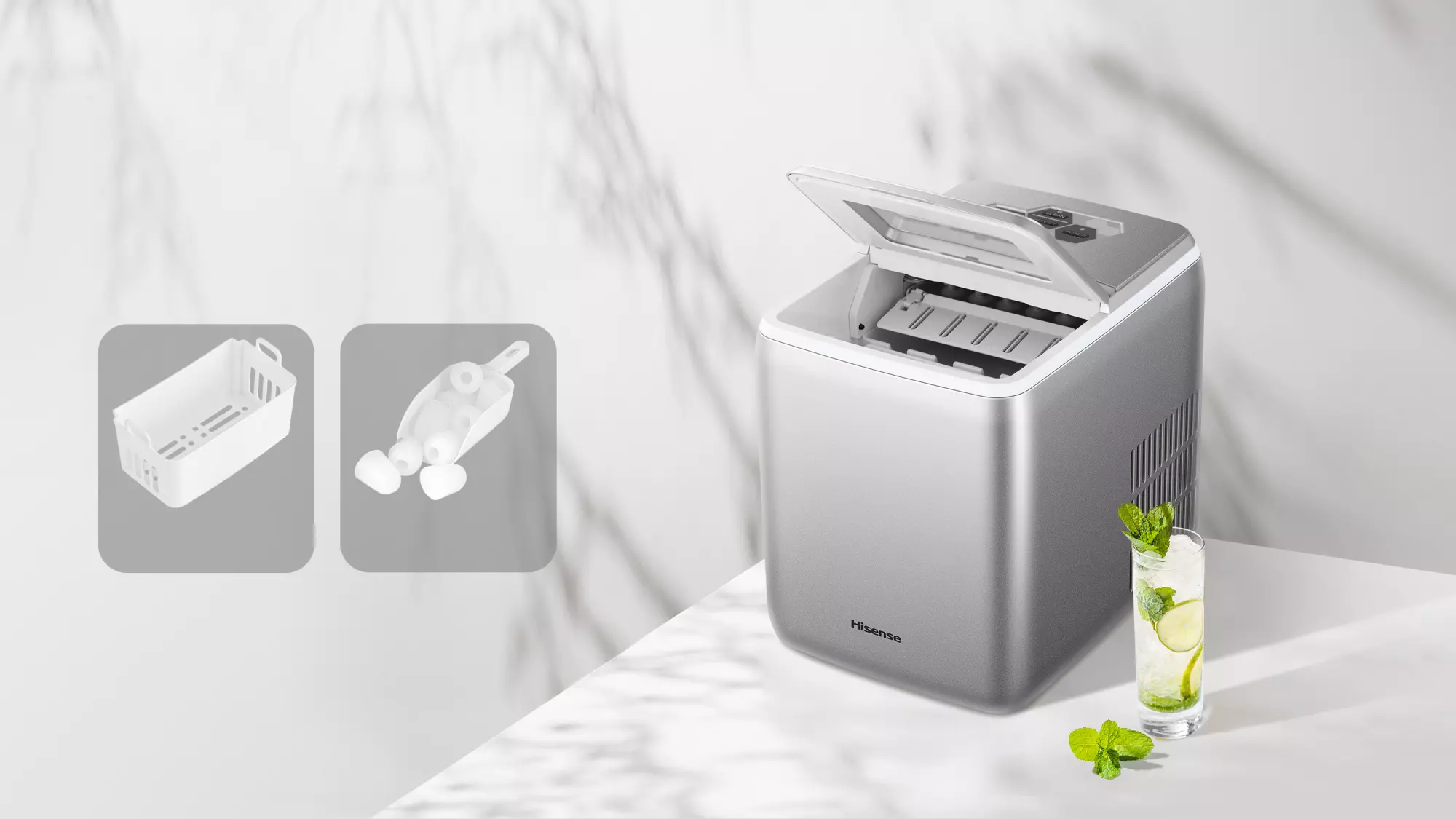 Hisense Ice Maker 20KG/24h 2600mL water tank (ICM2011)