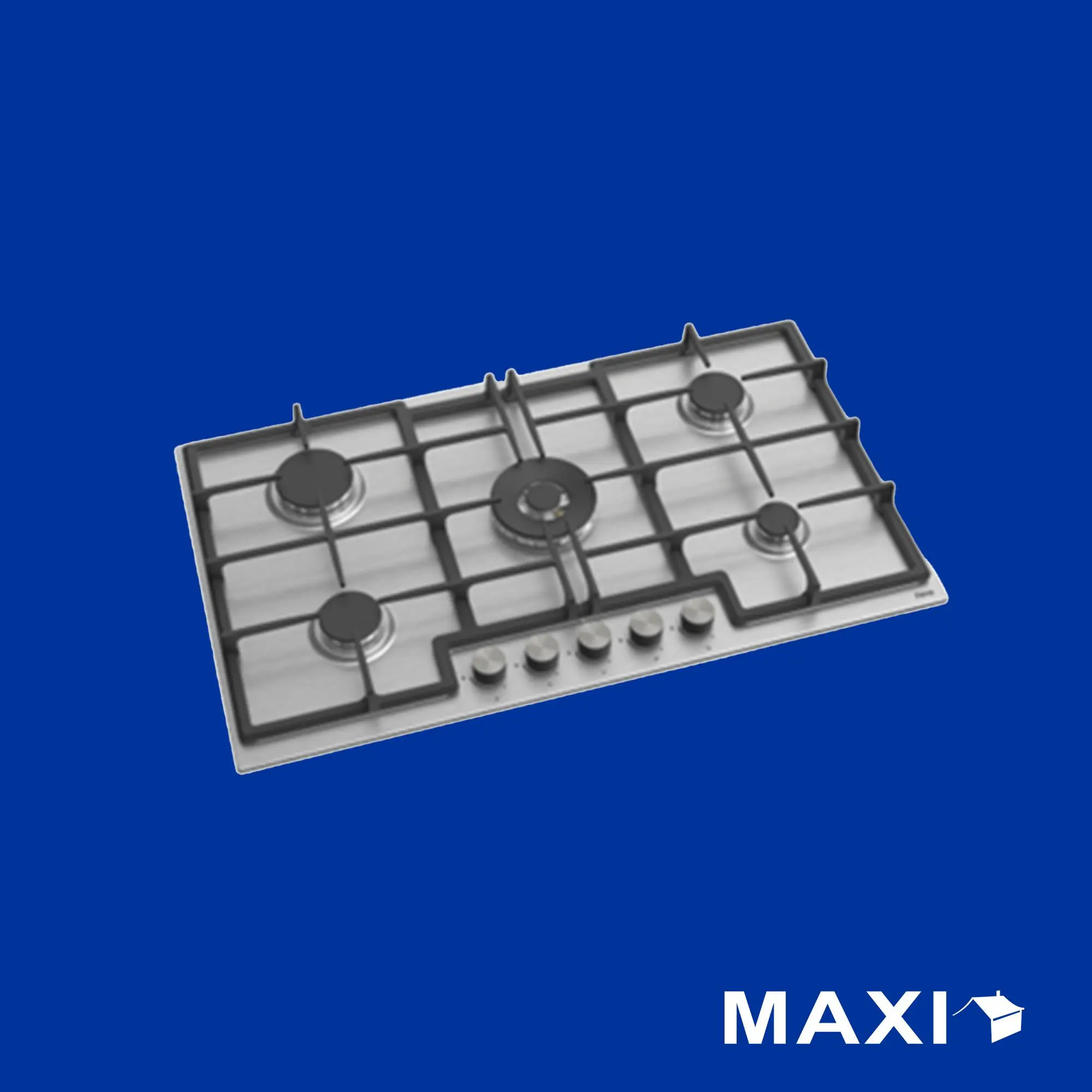 Maxi Tabletop Gas Cooker 5 Burners (ED041) Stainless Steel Maxi Tabletop Gas Cooker 5 Burners (ED041) Stainless Steel