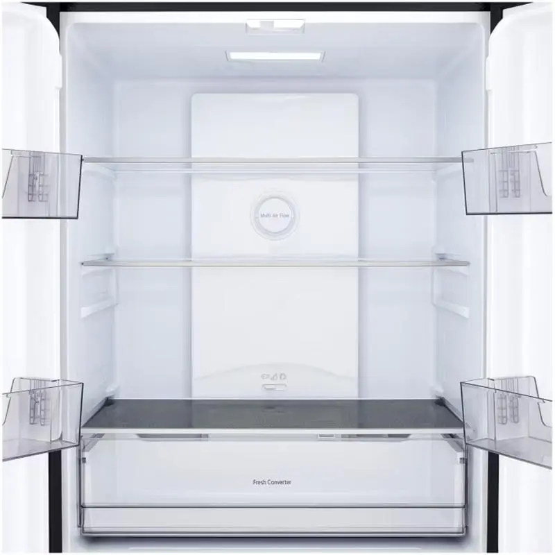 LG Cross Door Refrigerator 400L (GCFB41FPLAM) Black Glass