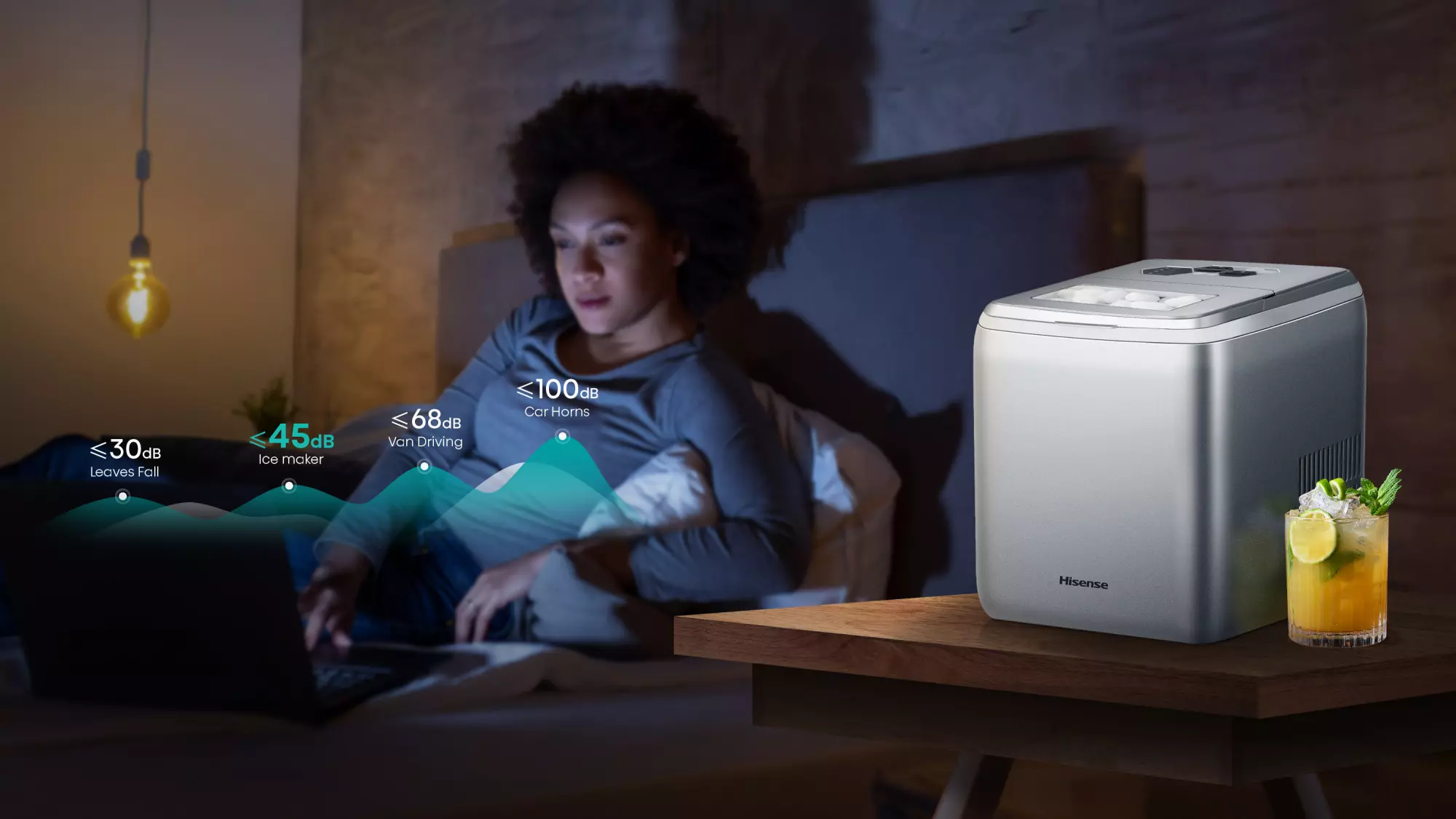 Hisense Ice Maker 20KG/24h 2600mL water tank (ICM2011)