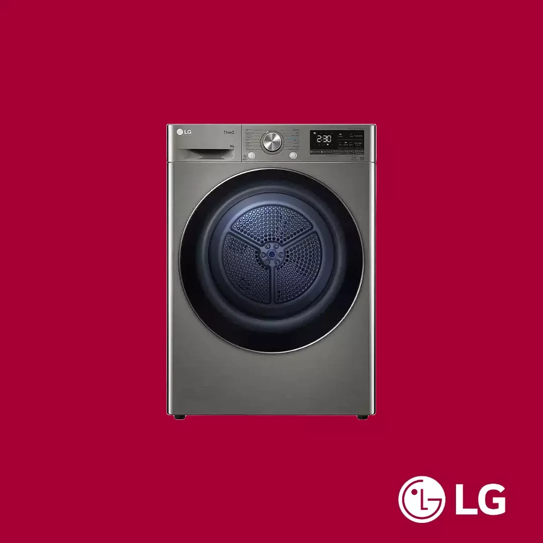 LG Dryer 9KG (90V9PV8N) Dual Inverter Heat Pump