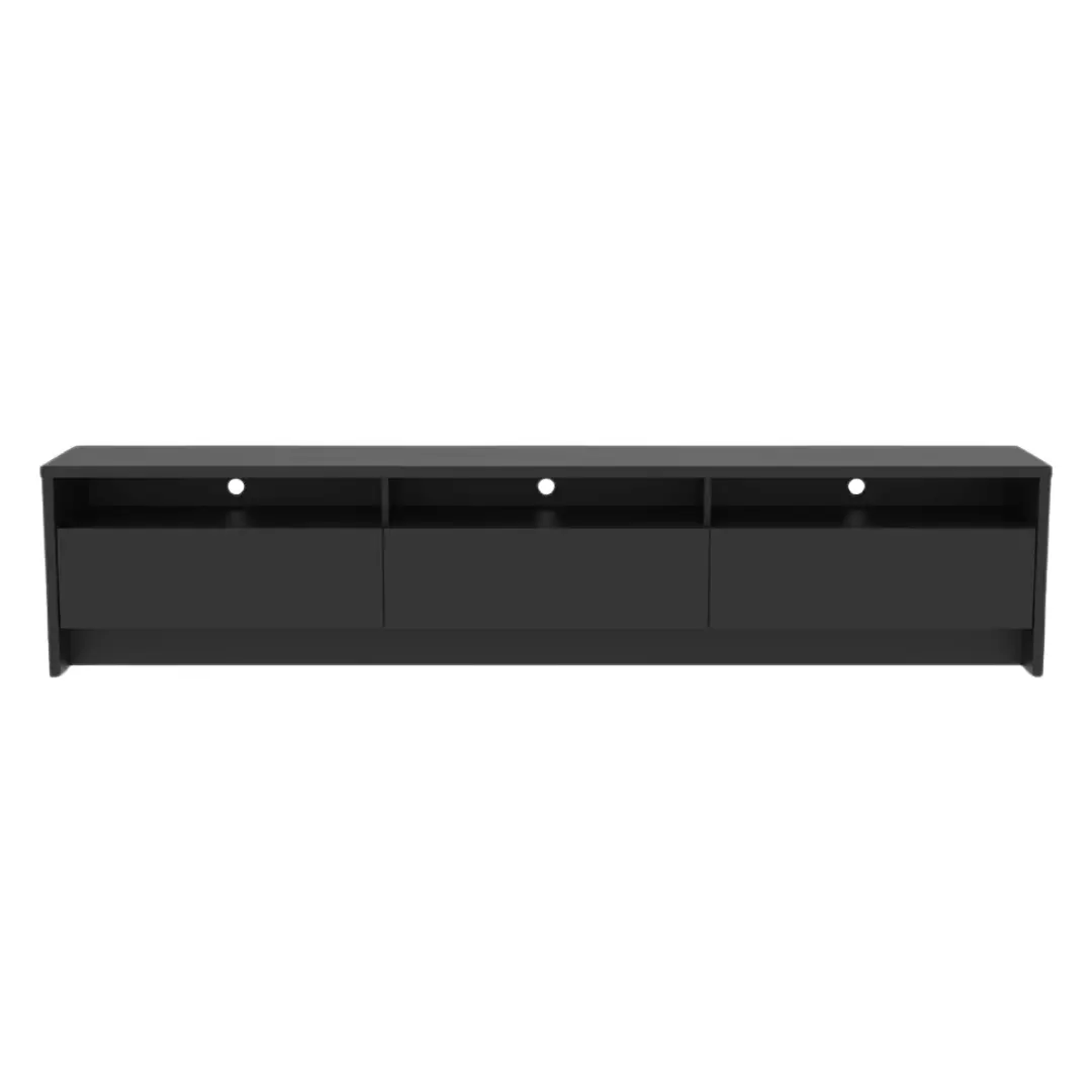 Provincia Aspen TV Stand 2.2m Preto Fosco (Black Matte)