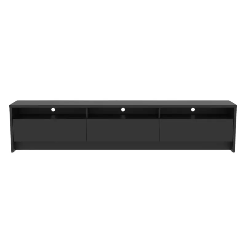 Provincia Aspen TV Stand 2.2m Preto Fosco (Black Matte)
