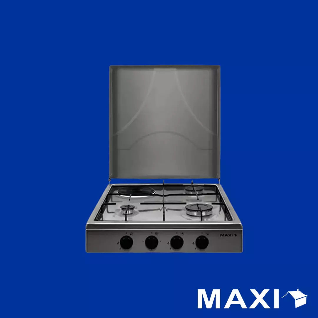 Maxi Tabletop Gas Cooker 3 Burners & 1 Electric Plate (411OC) Maxi Tabletop Gas Cooker 3 Burners & 1 Electric Plate (411OC)