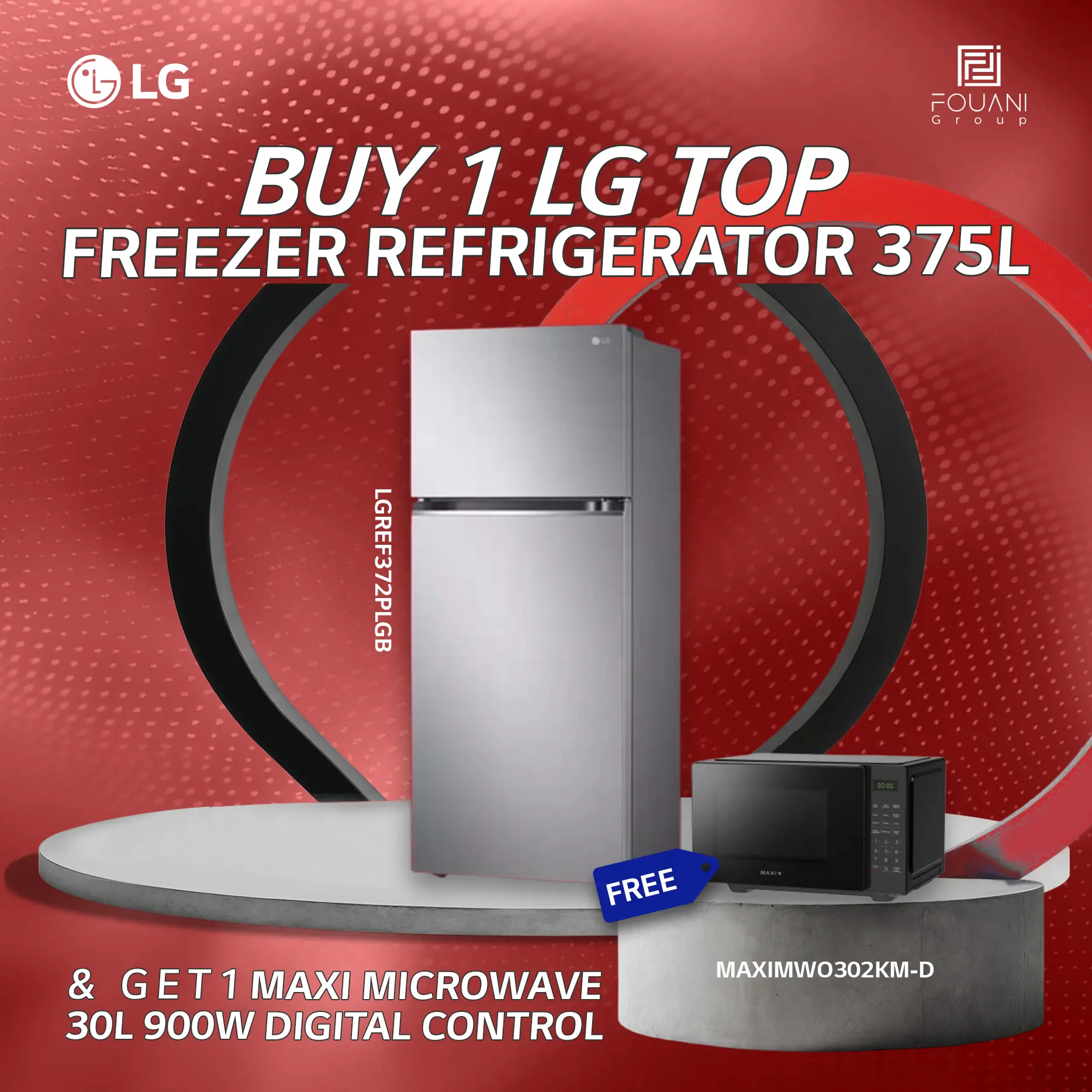 LG Top Freezer Refrigerator 375L (GN-B372PLGB) LG Top Freezer Refrigerator 375L (GN-B372PLGB)