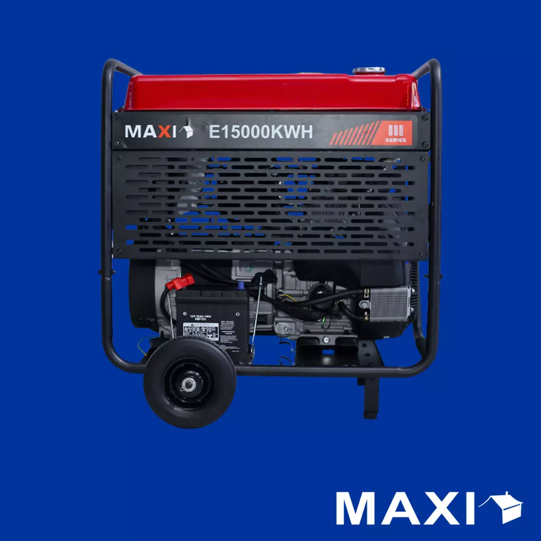 Maxi Generator 3-PHASE 18.75kVa | 15kW | with Key & Wheels (E15000KWH) Maxi Generator 3-PHASE 18.75kVa | 15kW | with Key & Wheels (E15000KWH)