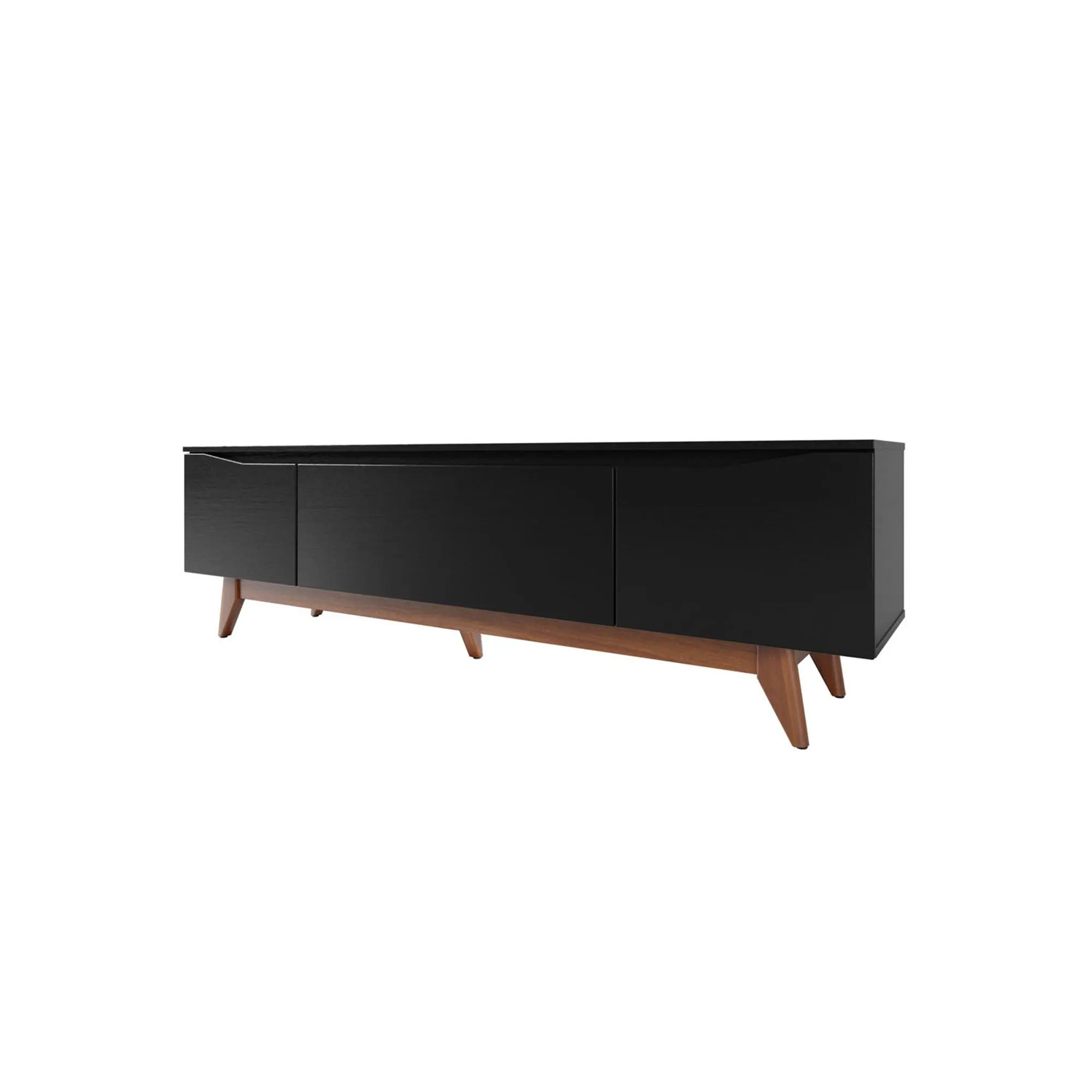 Provincia Flynt TV Stand 1.8m (Black Matte / Natural) Provincia Flynt TV Stand 1.8m (Black Matte / Natural)