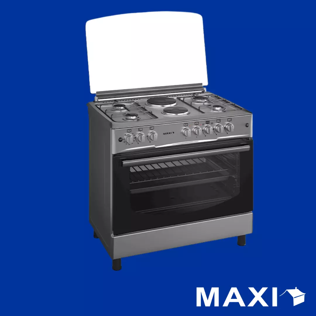 Maxi Gas Cooker 60x90 CM (4+2) Burners Inox Maxi Gas Cooker 60x90 CM (4+2) Burners Inox