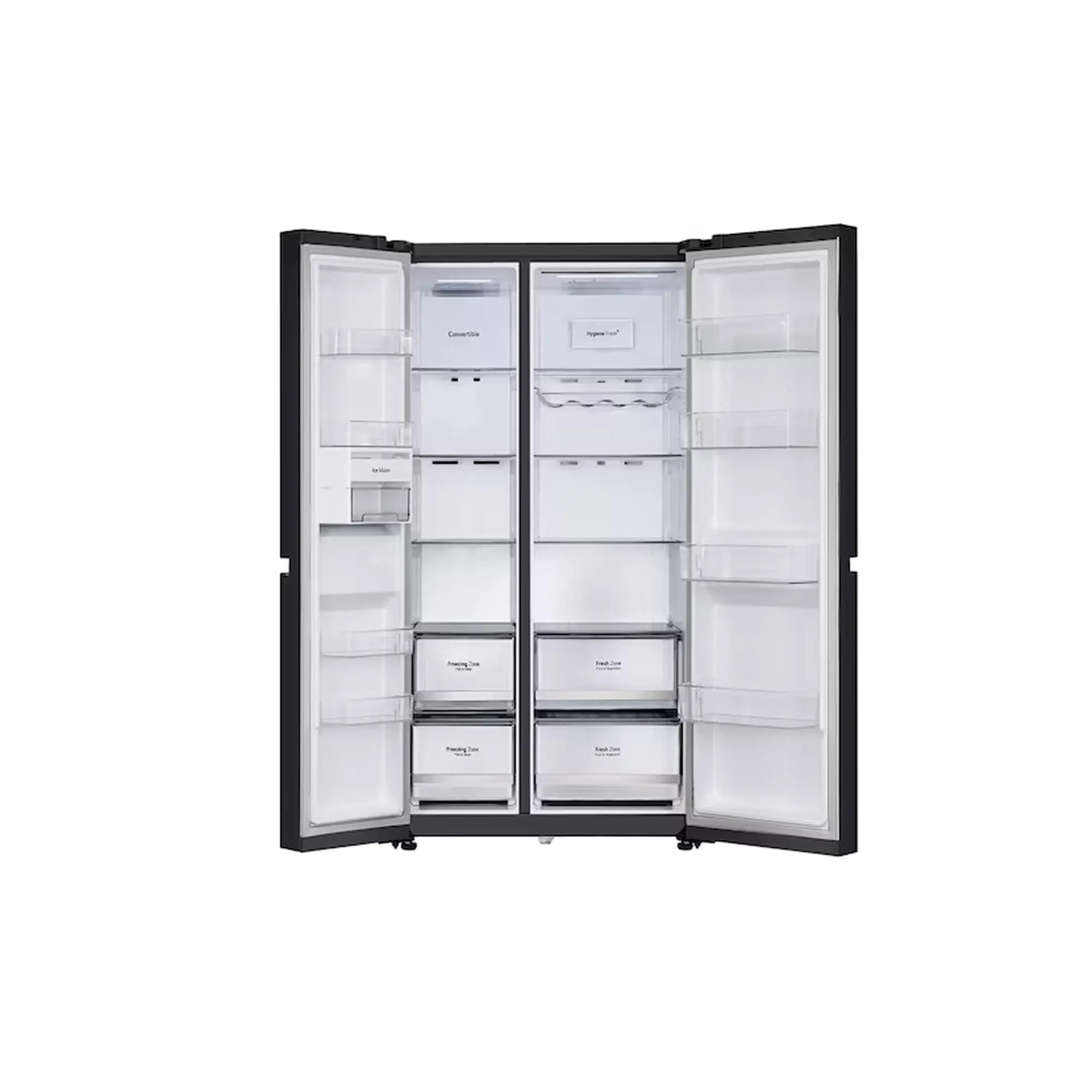 LG SxS Refrigerator 655L (GC-B257KGHW) Black Mirror