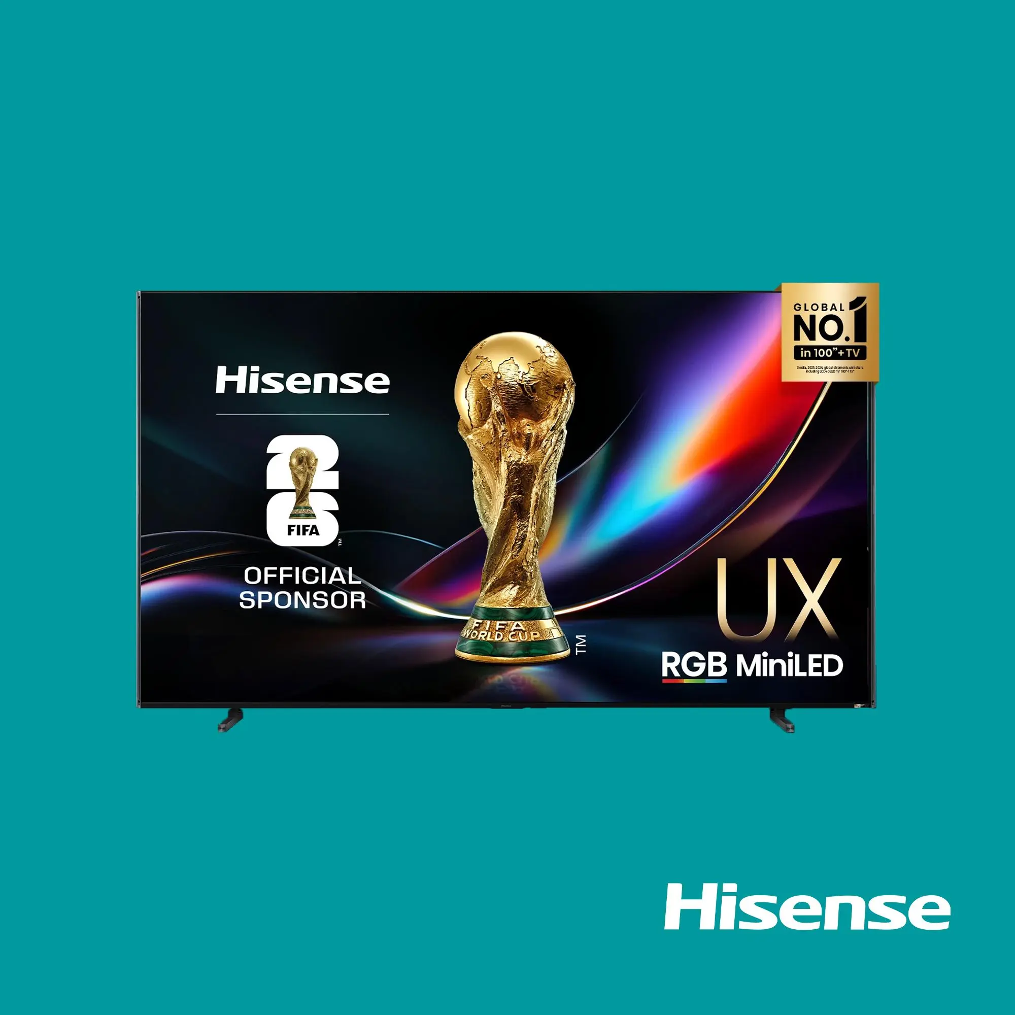 Hisense TV ULED 100 Inch UX Series RGB-MiniLED 4K 165Hz Smart TV