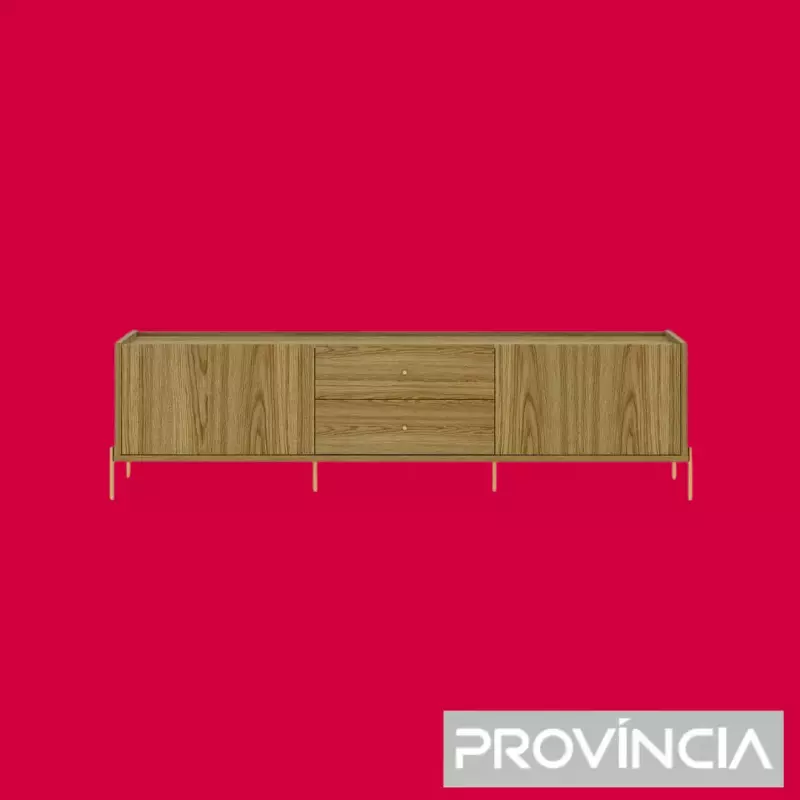 Provincia Jasper TV Stand 1.8m (Wood/Gold Color)