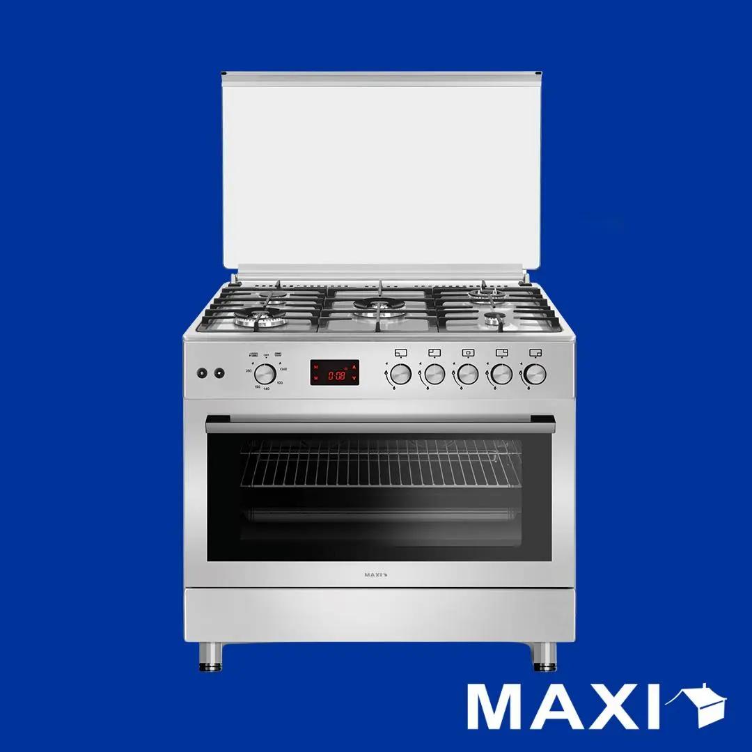 Maxi Gas Cooker 60x90 CM (5) Burners Shine Line Inox (FK963DSS) Maxi Gas Cooker 60x90 CM (5) Burners Shine Line Inox (FK963DSS)