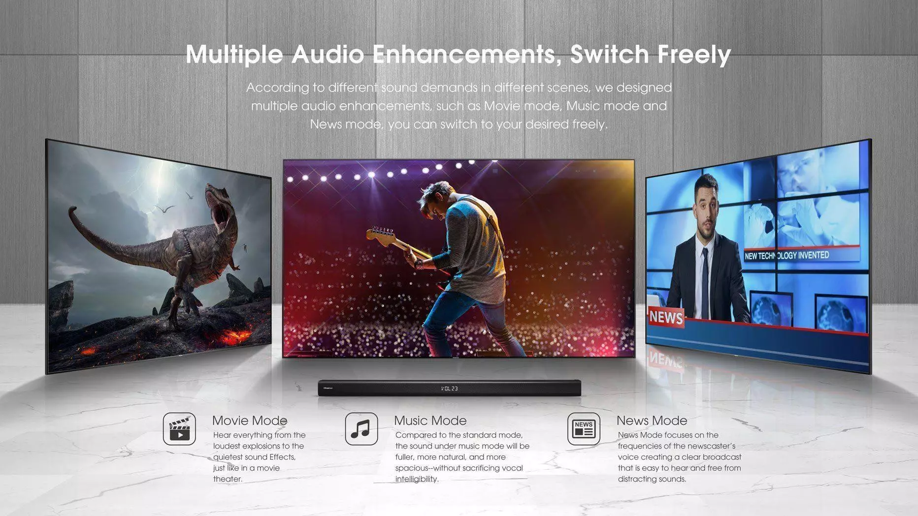 Hisense Soundbar with Subwoofer 200W 2.1CH (HS218) Hisense Soundbar with Subwoofer 200W 2.1CH (HS218)