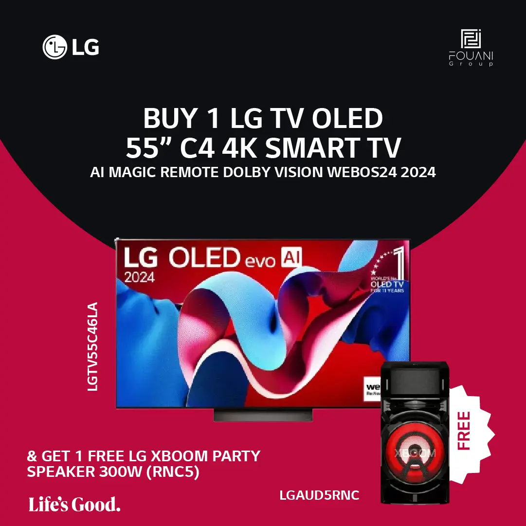 LG TV OLED 55 Inch C4 4K Smart TV AI Magic remote Dolby Vision webOS24 2024