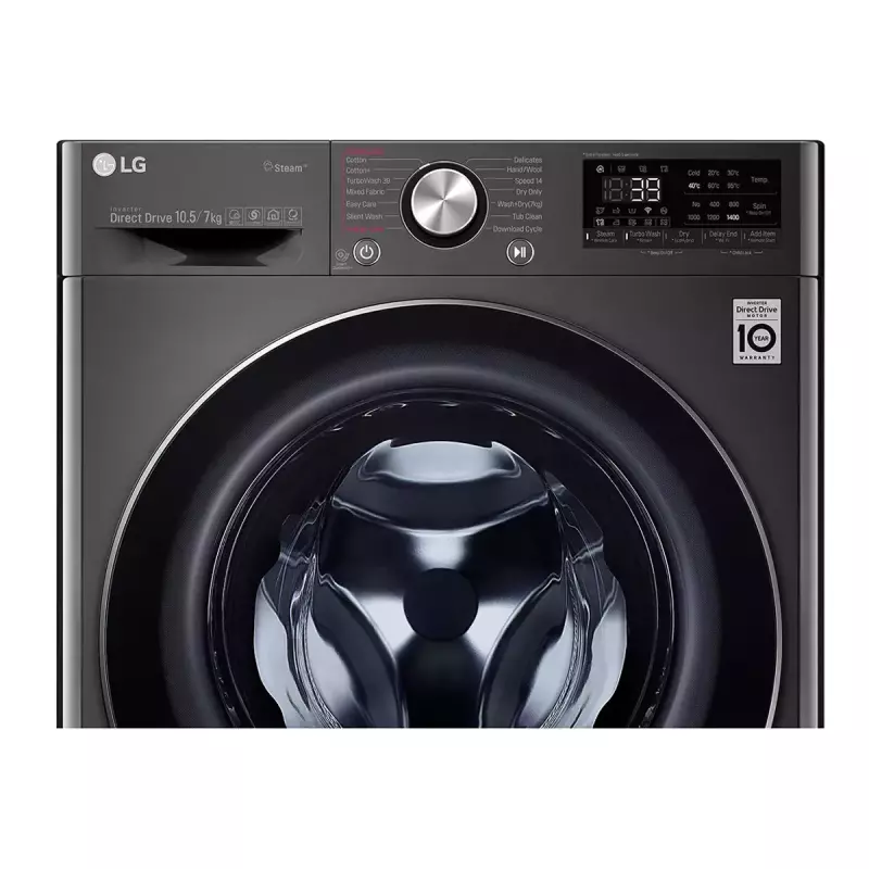 LG Front Load Wash & Dry 10.5/7KG (F4V5RGPYJE) Washing Machine
