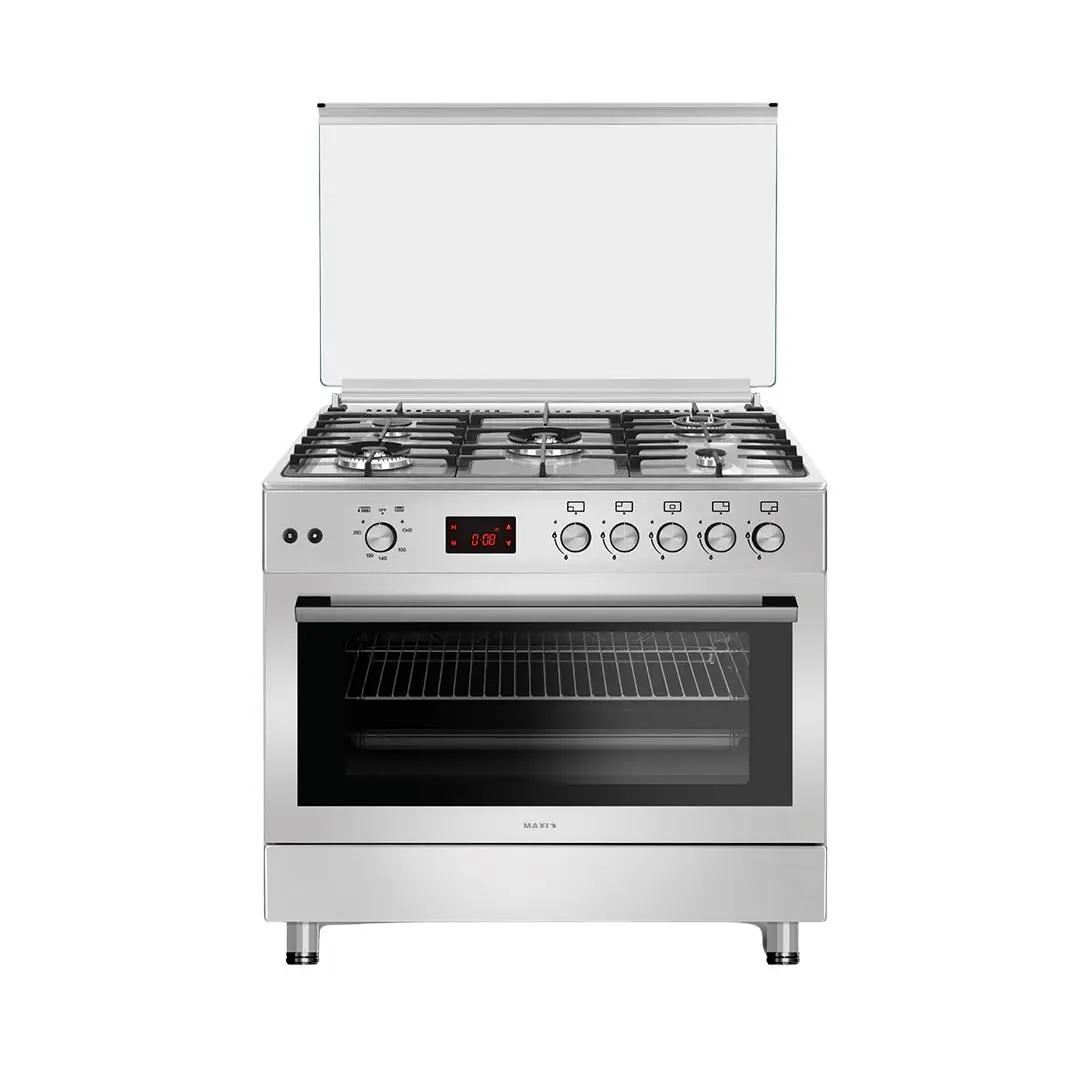 Maxi Gas Cooker 60x90 CM (5) Burners Shine Line Inox (FK963DSS)