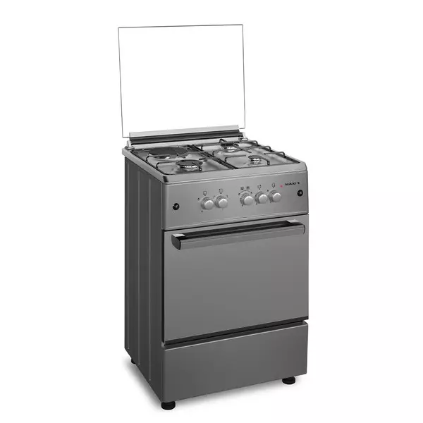 Maxi Gas Cooker 60x60 CM (3+1) Burners Inox