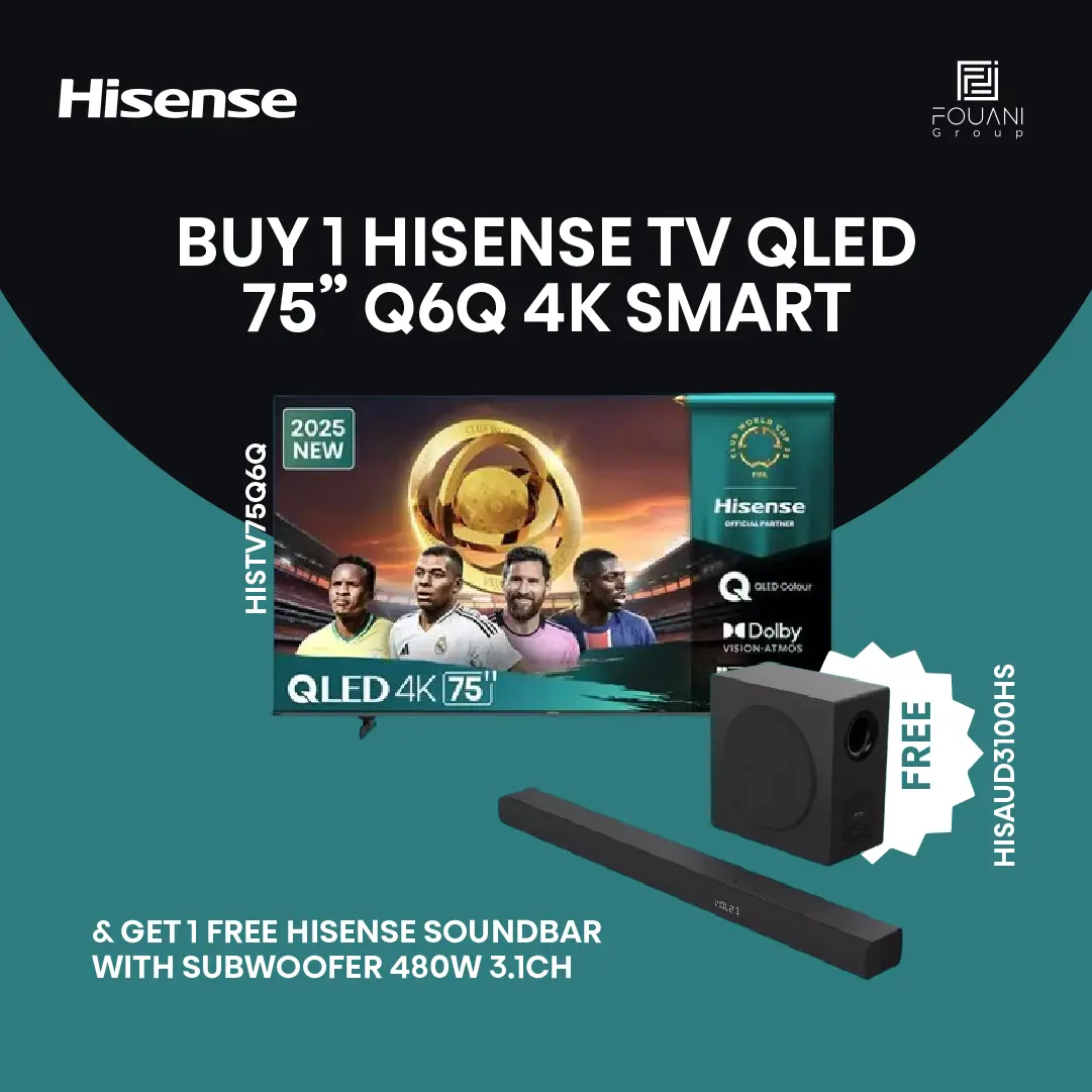 Hisense TV QLED 75 Inch Q6Q 4K Smart Hisense TV QLED 75 Inch Q6Q 4K Smart
